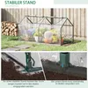 Outsunny skleník s 2 polkruhovými oknami 845-368V04 Náhľad obrázku produktu 6