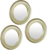 Relaxdays Spiegel 3er Set, runde Zierspiegel, Wohnzimmer, Produktbild-Vorschau 1
