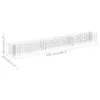 A wireframe diagram of a gabion planter with dimensions indicated. Náhľad obrázku produktu