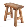 HOLZHOCKER "RUSTICO" | Mahagoni | rustikaler Sitzhocker Produktbild-Vorschau 3