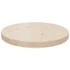vidaXL Plateau de table Ø30x2,5 cm Pin massif Voir les images du produit 8