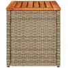 vidaXL Garten-Beistelltische 2 Stk. Beige 55x34x37 cm Poly Produktbild-Vorschau 7