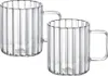 Tasses à rainures Wilmax 150 ml en verre thermo, lot de 6 Voir les images du produit 4