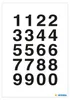 HERMA Zahlen Sticker 0-9 Folie schwarz Höhe: 20 x 18 mm 40 Produktbild-Vorschau 2
