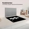 KitchenYeah© Herdabdeckplatte Orchidee - Blumen - Schwarz - Produktbild-Vorschau 3