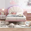 A child's bedroom with a bed, nightstand, and desk. Náhled obrázku produktu