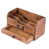 BRIEFABLAGE "JUNA" | Mahagoni Holz, 25 cm | Holz Produktbild-Vorschau 3