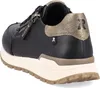 Rieker 'R-EVOLUTION' Damen Echtleder Sneaker schwarz, Produktbild-Vorschau 4