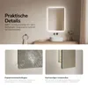 Espejo de baño LED EMKE, 70x50 cm, con iluminación, 3 Vista previa de la imagen del producto 6