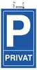 Cartello Exacompta Parcheggio privato 15x25 cm PVC Anteprima dell’immagine prodotto 1
