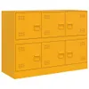 vidaXL Kredens żółty musztardowy 99x39x73 cm stalowy Podgląd zdjęcia produktu 2