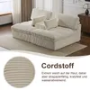 Sofa Cordsofa 2-Sitzer mit Bettfunktion, modernes Produktbild-Vorschau 4