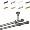A collage of different colored curtain rods and a close-up of a double curtain rod system. Anteprima dell’immagine prodotto