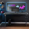 XINZI Gaming Table Gaming avec porte-boisson et crochet Voir les images du produit 12