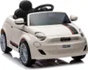 Eco Toys Weißes elektrisches Fiat 500 Kinderauto Produktbild-Vorschau 2