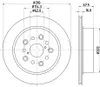 2x HELLA 8DD 355 122-231 Bremsscheibe Hinterachse Produktbild-Vorschau 4