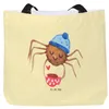Mr. & Mrs. Panda Tote Bag Spinne Agathe Kaffee - Gelb Produktbild-Vorschau 1