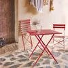 Set tavolo da giardino pieghevole in acciaio con 2 sedie, Anteprima dell’immagine prodotto 4