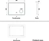 Badspiegel mit Bluetooth 80×60cm Uhr Schminkspiegel Produktbild-Vorschau 10