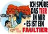 vianmo Holzschild 30x40 cm Spüre Tier in mir Faultier Produktbild-Vorschau 1