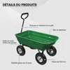 Záhradný vozík Wiltec s funkciou sklápania do 240 kg, ručný Náhľad obrázku produktu 9