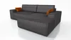 Ecksofa TOR mit Schlaffunktion. Farbe: Graphite. Produktbild-Vorschau 6