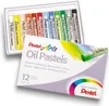 PentelArts PHN4-12 Pastels à l'huile Étui plastique de 12 Voir les images du produit 7
