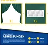 tillvex® 2X Seitenwand grün für Pavillon 3x3m & 3x6m | Produktbild-Vorschau 7