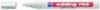 A white marker with a red and blue label is shown with its cap off. Produktbild-Vorschau