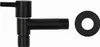 A black garden faucet and a black washer are shown against a white background. Podgląd zdjęcia produktu