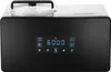A close-up front view of a black and silver ice cream maker with a digital display. Náhled obrázku produktu
