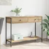 vidaXL Konzolový stolík Artisan dub 100 x 34,5 x 75 cm Náhľad obrázku produktu 3