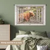 MuchoWow® Wandteppich Wandbehang Schottische Hochlandrind - Produktbild-Vorschau 4