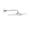A chrome shower head mounted on a wall. Anteprima dell’immagine prodotto