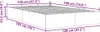 vidaXL Ottoman-Bett ohne Matratze Hellgrau 120x190 cm Samt Produktbild-Vorschau 7