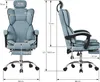 A diagram of an ergonomic office chair with dimensions indicated. Produktbild-Vorschau