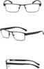 3er-Pack Herren-Lesebrille aus Metall, rechteckige Produktbild-Vorschau 2