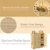 A collage of images showcasing features of a shoe cabinet, including handles, rattan design, and interior storage. Podgląd zdjęcia produktu