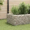 Gabionen-Hochbeet Stahl 360×90×50 cm Produktbild-Vorschau 1