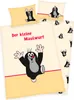 A bedding set featuring the cartoon character 'Der kleine Maulwurf' (The Little Mole). Produktbild-Vorschau
