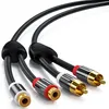 deleyCON 6m Cinch RCA Stereo Audio Verlängerungskabel 2x Produktbild-Vorschau 2