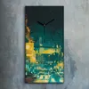 Wanduhr Leinwand Bild Uhr Kunstdruck 30x60 bunte Licht der Produktbild-Vorschau 2