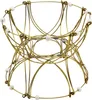 4D Mandala dekoratives Drahtgeflecht gold weiß Produktbild-Vorschau 3