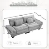 Sweiko Un divano letto matrimoniale moderno e semplice con Anteprima dell’immagine prodotto 2