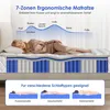 Hiazurm Matratze 140x200 cm, 7-Zonen Federkernmatratze mit Produktbild-Vorschau 2