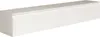 A white, wall-mounted TV board with two doors, shown from a slight diagonal angle against a white background. Voir les images du produit