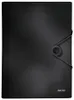A black LEITZ project folder with a circular elastic closure. Náhľad obrázku produktu