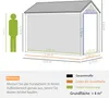 Outsunny Gerätehaus Stahl 4㎡ Gartenschrank mit Fenster Produktbild-Vorschau 12