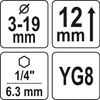 Yato YT-22357, Schwarz, Metallisch, Mehrschichtiges Rohr, 1 Produktbild-Vorschau 8