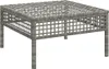 vidaXL Zahradní stolička s polštářem Grey Poly Rattan Náhled obrázku produktu 4